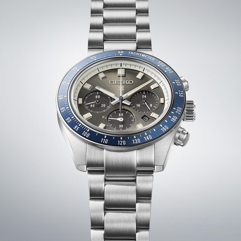 Seiko Prospex Speedtimer Solar Chronograph with Gray Dial #SSC939