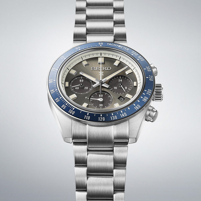 Seiko Prospex Speedtimer Solar Chronograph with Gray Dial #SSC939