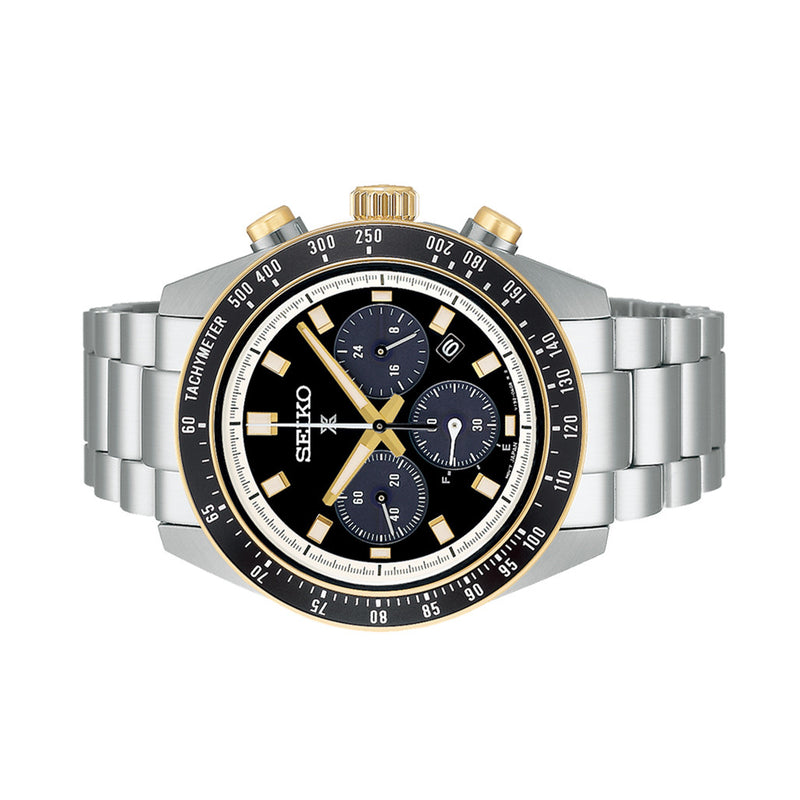 Seiko Prospex Speedtimer Solar Chronograph with Black Dial #SSC941