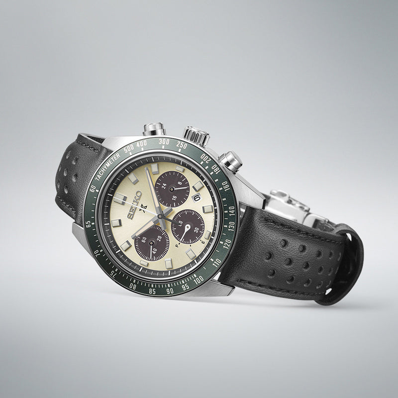 Seiko Prospex Speedtimer Solar Chronograph with Ivory Dial #SSC943