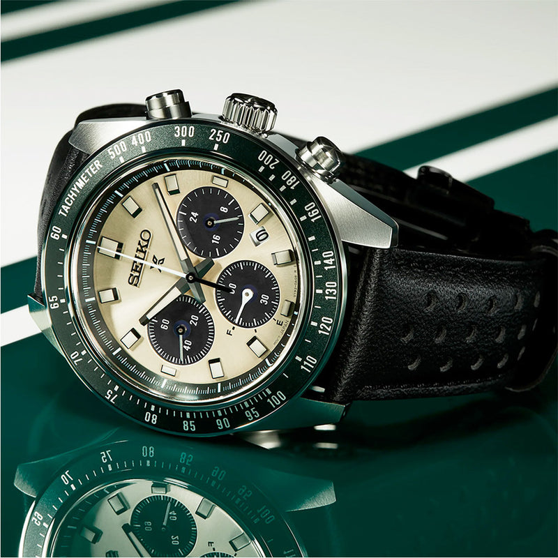 Seiko Prospex Speedtimer Solar Chronograph with Ivory Dial #SSC943