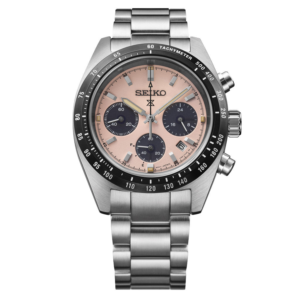 Seiko Prospex Speedtimer Solar Chronograph with Pink Dial #SSC963