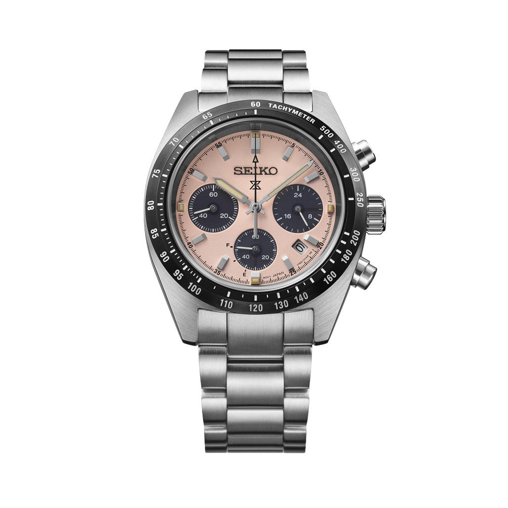 Seiko Prospex Speedtimer Solar Chronograph with Pink Dial #SSC963