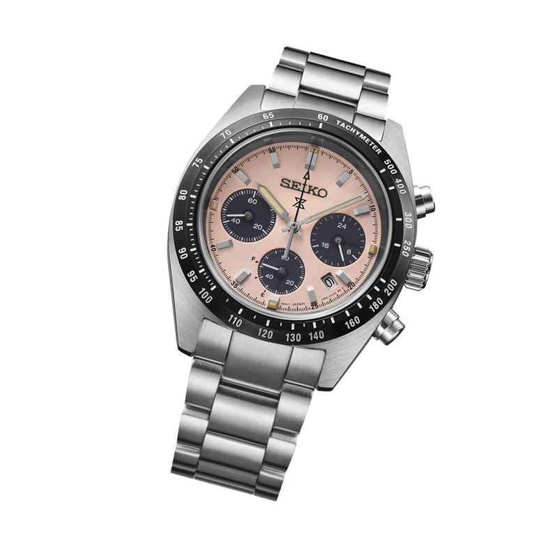 Seiko Prospex Speedtimer Solar Chronograph with Pink Dial #SSC963