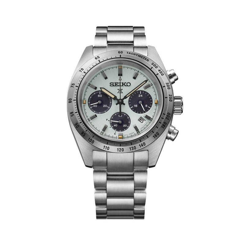 Seiko Prospex Speedtimer Solar Chronograph with Light Green Dial #SSC965