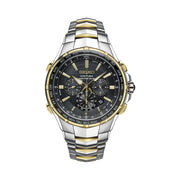 Seiko Coutura Radio-Sync Solar Chronograph Two-Tone Mens Watch #SSG010