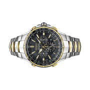 Seiko Coutura Radio-Sync Solar Chronograph Two-Tone Mens Watch #SSG010