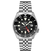 Seiko 5 Sports Automatic GMT Watch with Black Dial #SSK001