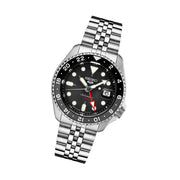 Seiko 5 Sports Automatic GMT Watch with Black Dial #SSK001
