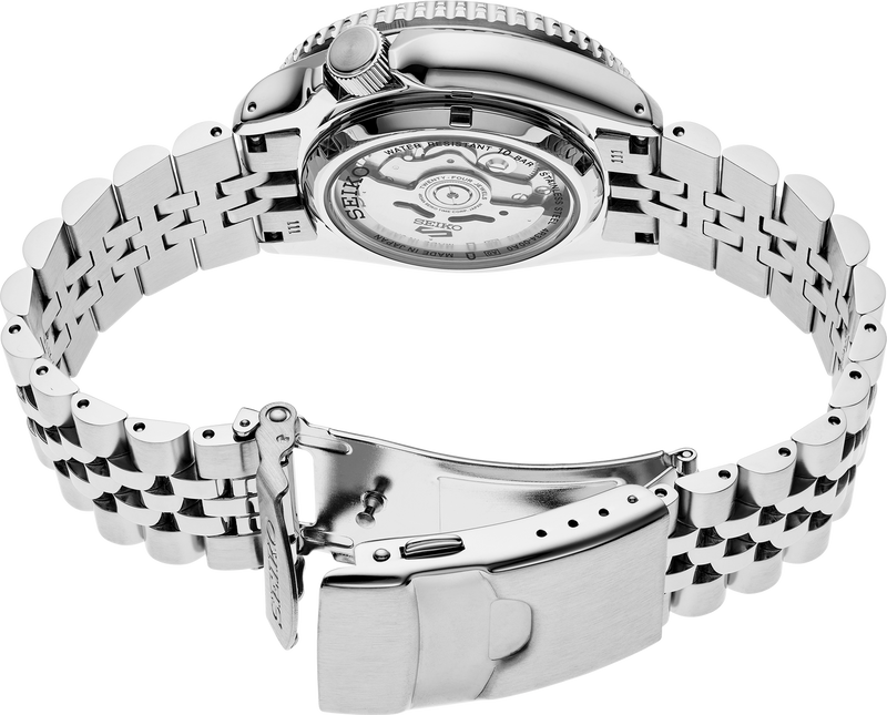 Seiko 5 Sports Automatic GMT Watch with Black Dial #SSK001