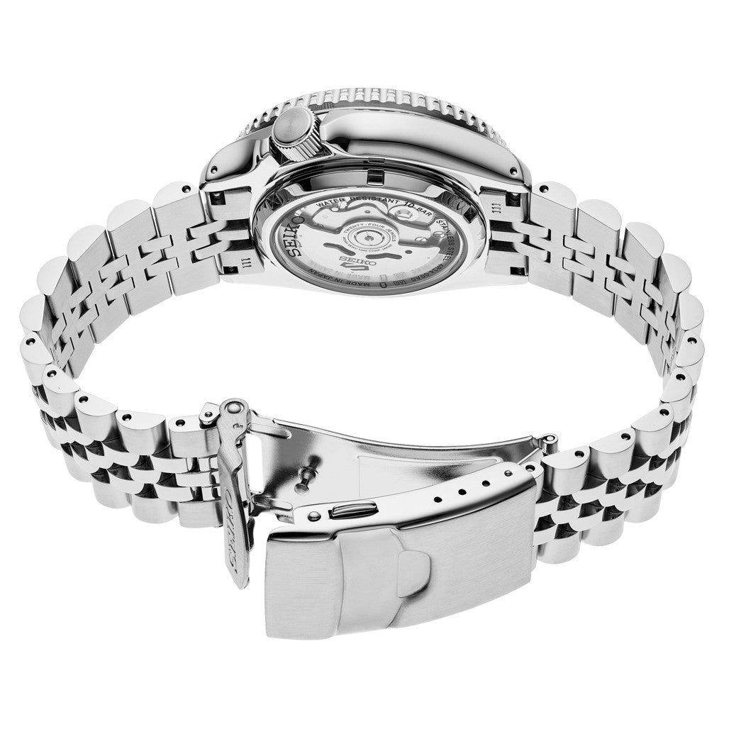 Seiko 5 Sports Automatic GMT Watch with Grey Dial #SSK019 — Long