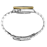 Seiko 5 Sports Automatic GMT Watch with Grey Dial and Gold Accents #SSK021