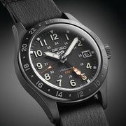 Seiko 5 Sports Automatic GMT Field Watch with Black Case and Dial #SSK025
