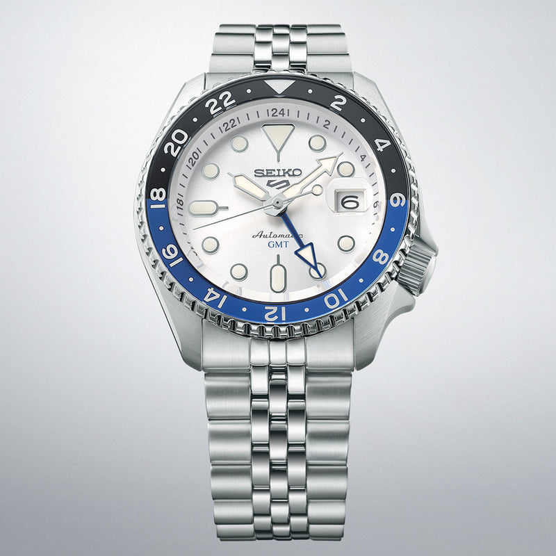 Seiko 5 Sports Automatic GMT Watch with Blue Dial #SSK003