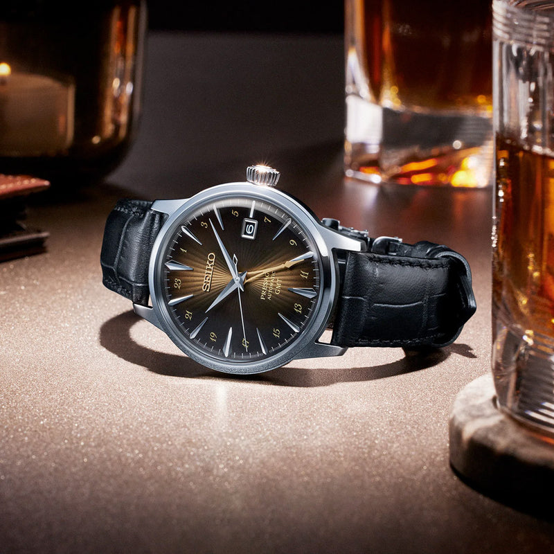 Seiko Presage Cocktail Time GMT with Brown Dial #SSK039