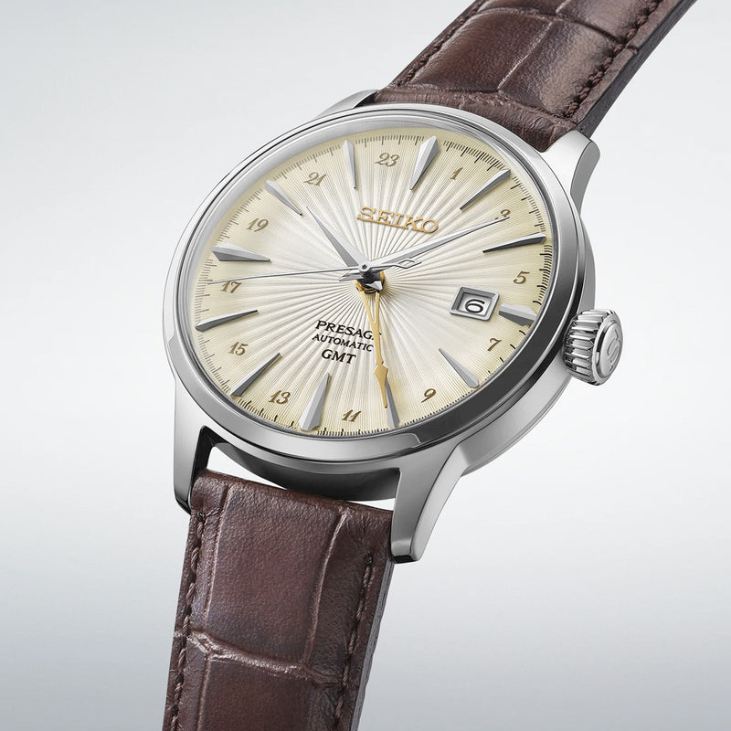 Seiko Presage Cocktail Time GMT with Ivory Dial #SSK041 — Long Island Watch