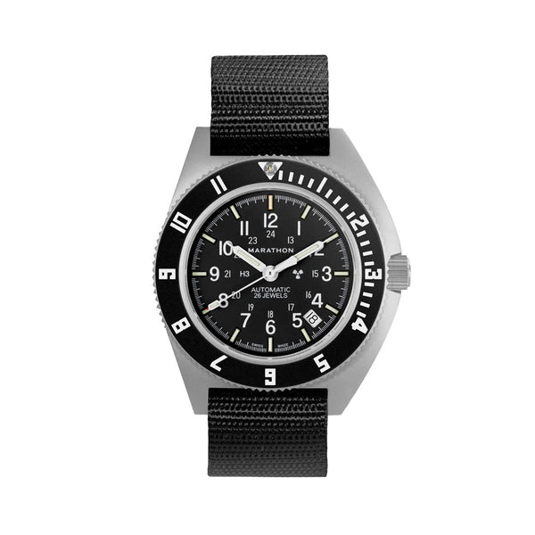 Marathon Swiss 41mm Automatic Navigator on Ballistic Nylon #WW194030SS-0101