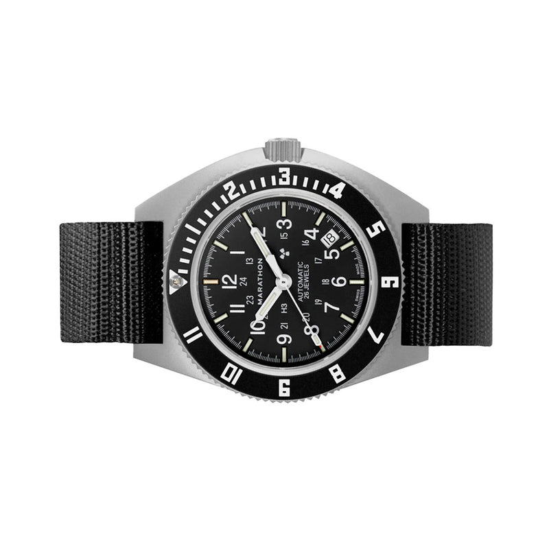 Marathon Swiss 41mm Automatic Navigator on Ballistic Nylon #WW194030SS-0101