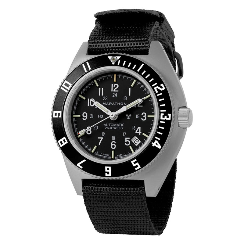 Marathon Swiss 41mm Automatic Navigator on Ballistic Nylon #WW194030SS-0101