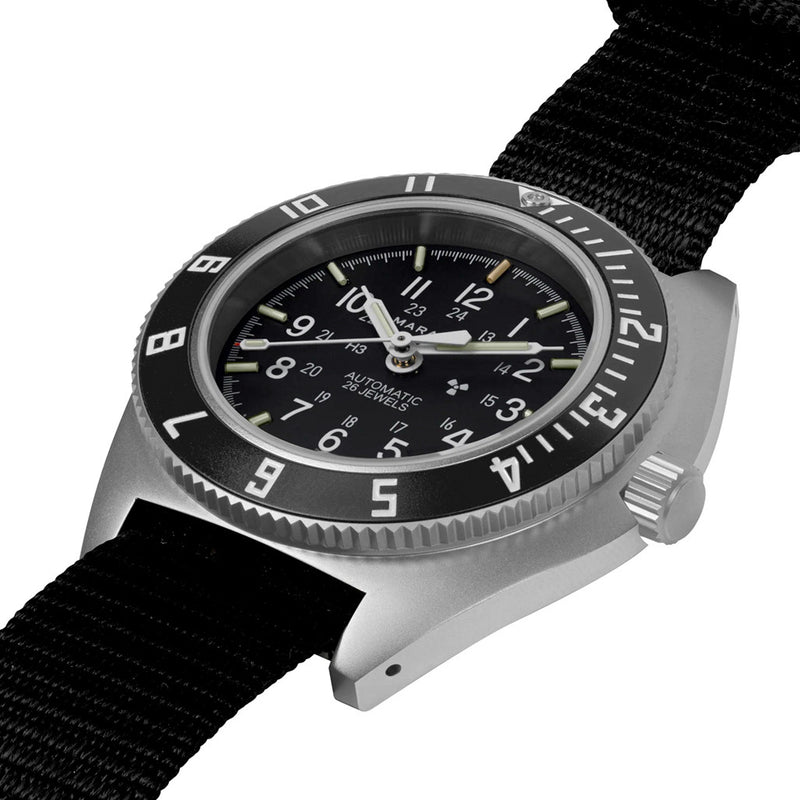 Marathon Swiss 41mm Automatic Navigator on Ballistic Nylon #WW194030SS-0101