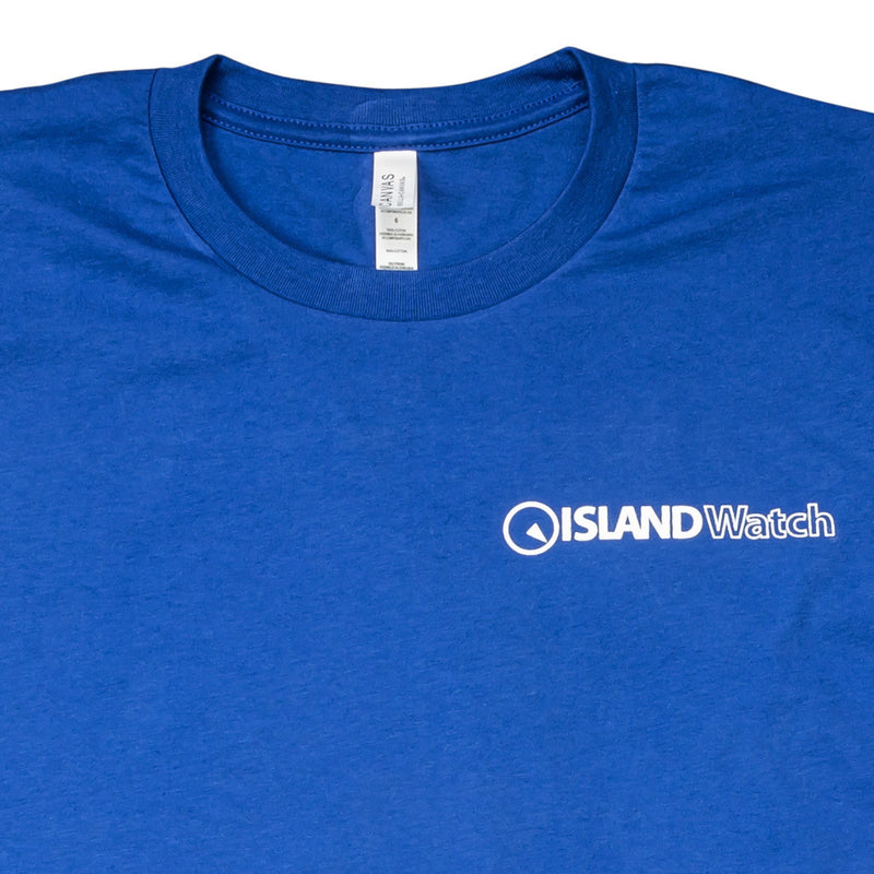 Island Watch Short-Sleeve Unisex T-Shirt in Royal Blue #SSTS-B front