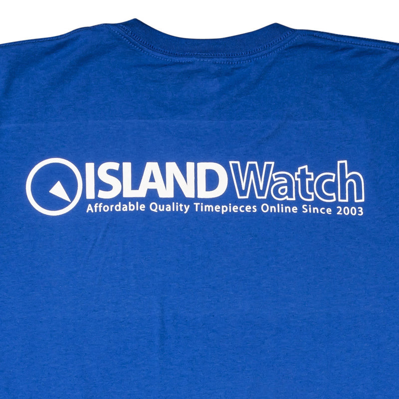 Island Watch Short-Sleeve Unisex T-Shirt in Royal Blue #SSTS-B back