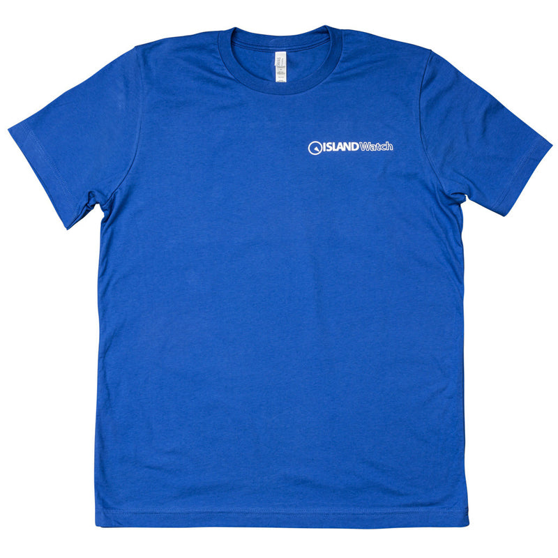 Island Watch Short-Sleeve Unisex T-Shirt in Royal Blue #SSTS-B front