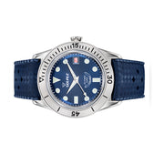 Squale 300 Meter Swiss Made Automatic Dive Watch with Blue Dial  #SUB-39RD side