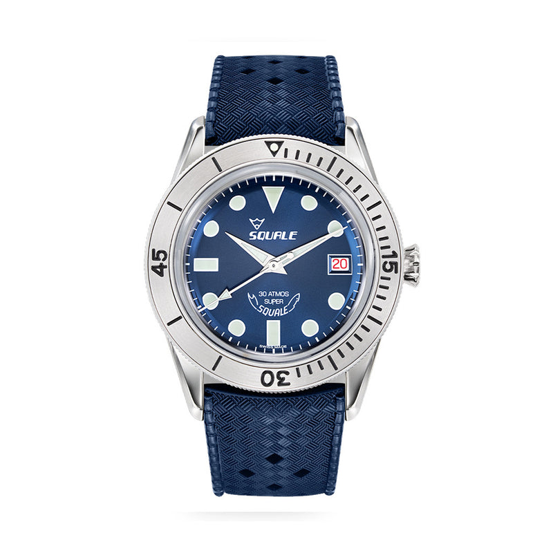 Squale 300 Meter Swiss Made Automatic Dive Watch with Blue Dial  #SUB-39RD