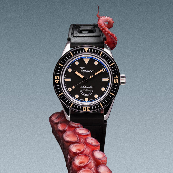 Squale SUB-37 Legend Dive Watch #SUB37BKBK.RBK
