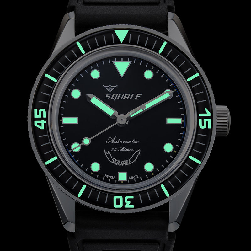 Squale SUB-37 Legend Dive Watch #SUB37BKBK.RBK