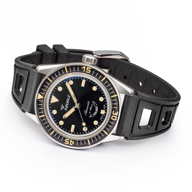 Squale SUB-37 Legend Dive Watch #SUB37BKBK.RBK