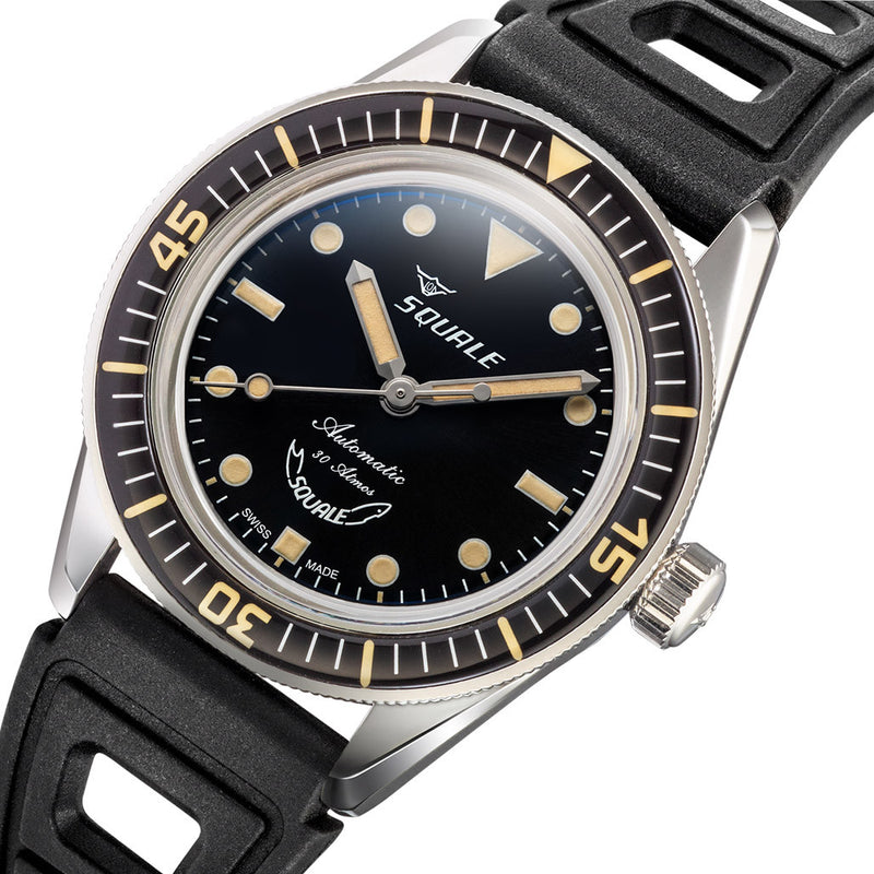 Squale SUB-37 Legend Dive Watch #SUB37BKBK.RBK