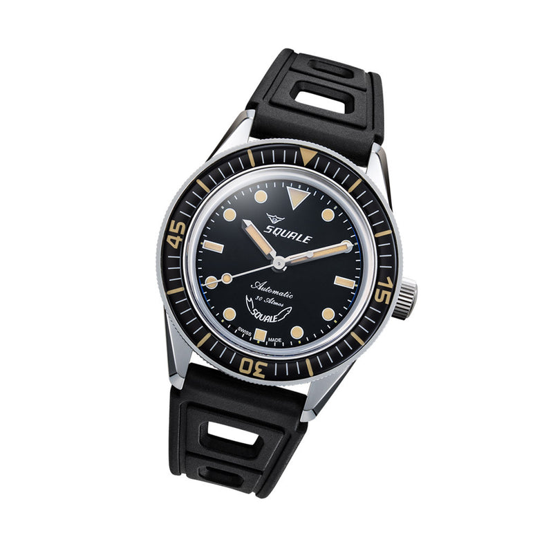 Squale SUB-37 Legend Dive Watch #SUB37BKBK.RBK