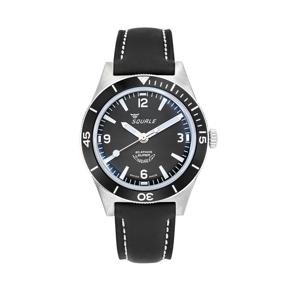 Squale "Super-Squale" Swiss Automatic Skin Diver with Matte Black Dial #SUPERBKBK.RLBK
