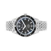 Squale "Super-Squale" Swiss Automatic Skin Diver with Matte Black Dial and Bracelet #SUPERBKBK.AC side