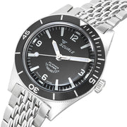 Squale "Super-Squale" Swiss Automatic Skin Diver with Matte Black Dial and Bracelet #SUPERBKBK.AC
