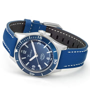 Squale "Super-Squale" Swiss Automatic Skin Diver with Matte Blue Dial #SUPERBLBL.RLBL side