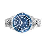 Squale "Super-Squale" Swiss Automatic Skin Diver with Matte Blue Dial and Bracelet #SUPERBLBL.AC side