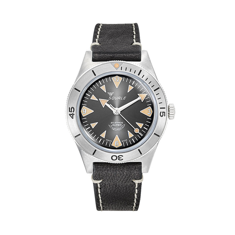 Squale "Super-Squale" Big Arrows Skin Diver with Radiant Black Dial #SUPERSSABK.PN