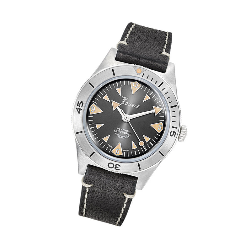 Squale "Super-Squale" Big Arrows Skin Diver with Radiant Black Dial #SUPERSSABK.PN