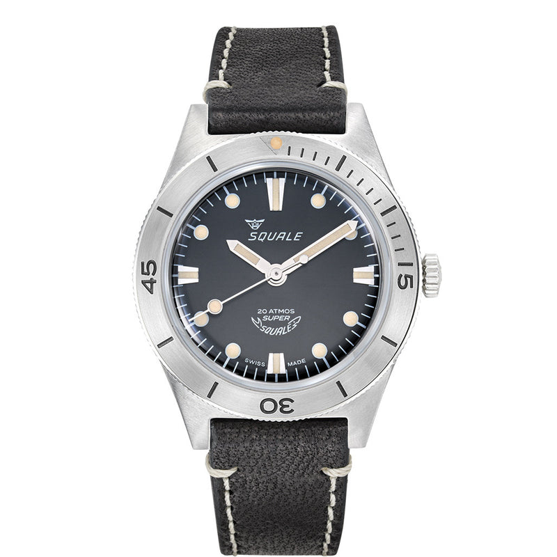 Squale "Super-Squale" Swiss Automatic Skin Diver with Radiant Black Dial #SUPERSSBK.PN zoom