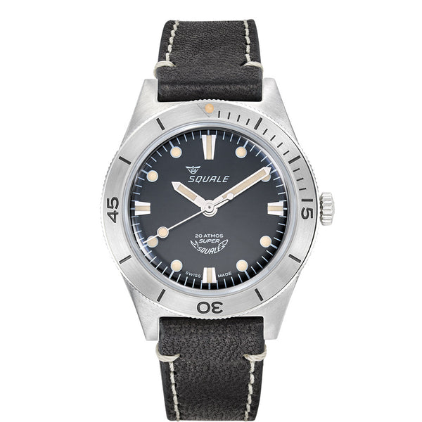 Squale "Super-Squale" Swiss Automatic Skin Diver with Radiant Black Dial #SUPERSSBK.PN zoom