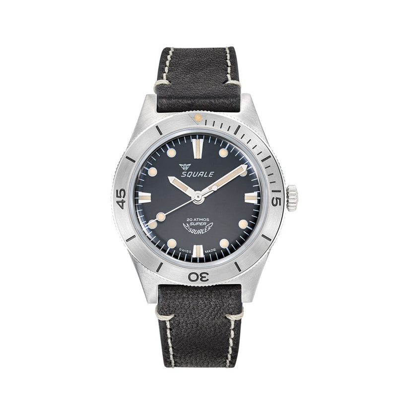 Squale "Super-Squale" Swiss Automatic Skin Diver with Radiant Black Dial #SUPERSSBK.PN