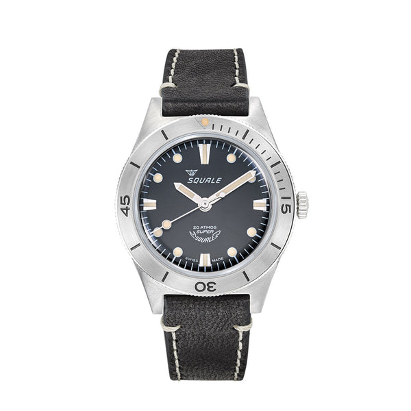 Squale "Super-Squale" Swiss Automatic Skin Diver with Radiant Black Dial #SUPERSSBK.PN