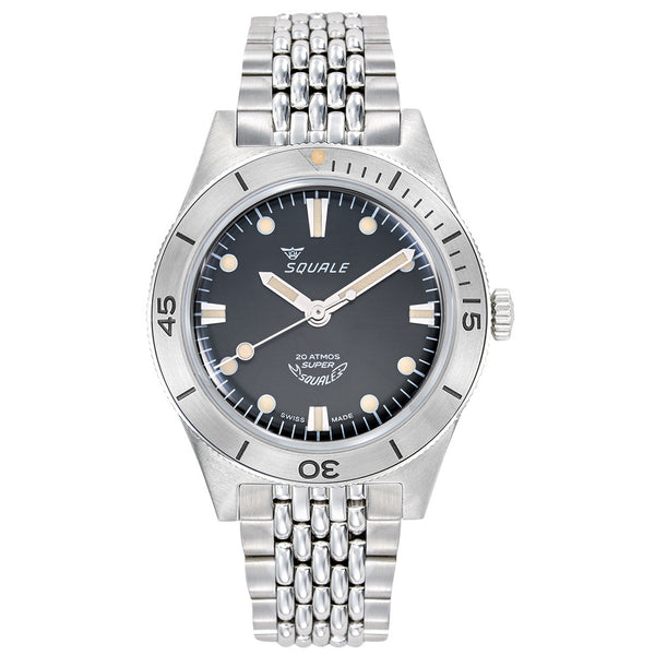Squale "Super-Squale" Swiss Automatic Skin Diver with Radiant Black Dial #SUPERSSBK.AC zoom