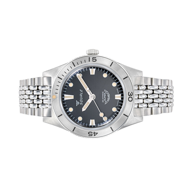 Squale "Super-Squale" Swiss Automatic Skin Diver with Radiant Black Dial #SUPERSSBK.AC side