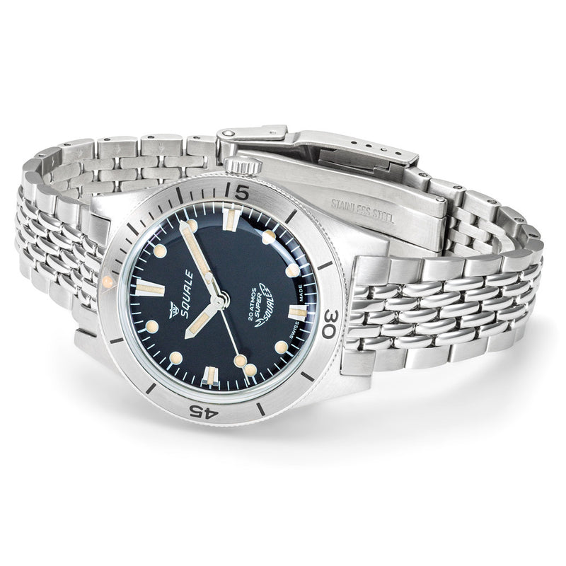 Squale "Super-Squale" Swiss Automatic Skin Diver with Radiant Black Dial #SUPERSSBK.AC side