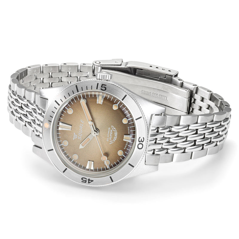 Squale "Super-Squale" Swiss Automatic Skin Diver with Radiant Brown Dial #SUPERSSBW.AC side