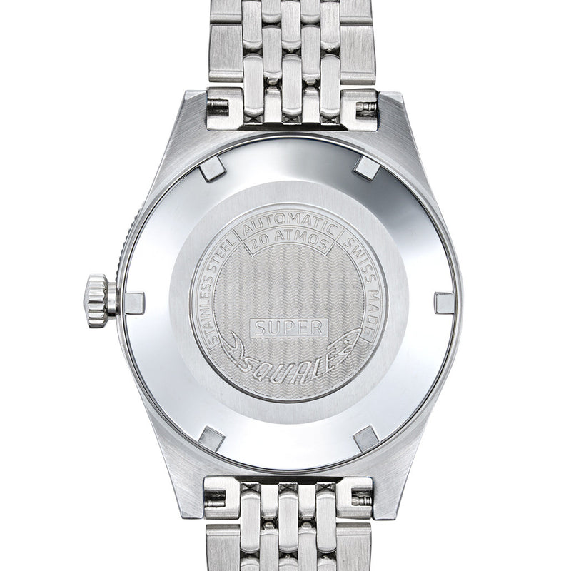 Squale "Super-Squale" Swiss Automatic Skin Diver with Radiant Brown Dial #SUPERSSBW.AC back